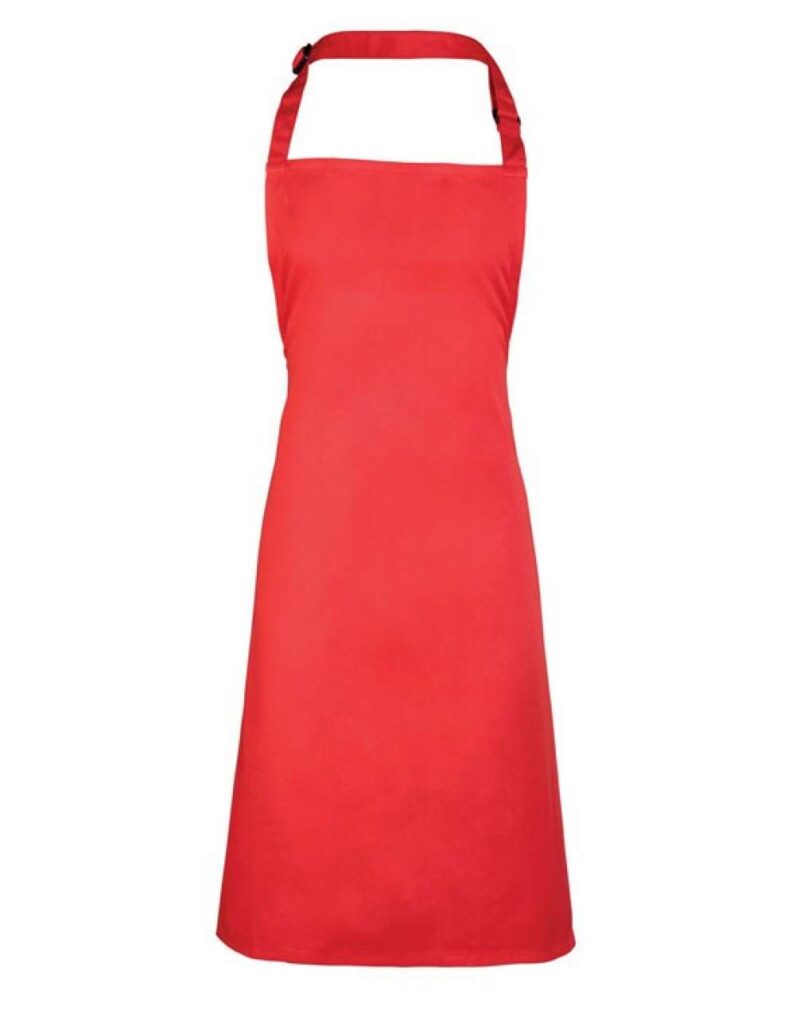 pr150-strawberry_red-a1 Premier 'COLOURS COLLECTION’ BIB APRON - Σάλσα