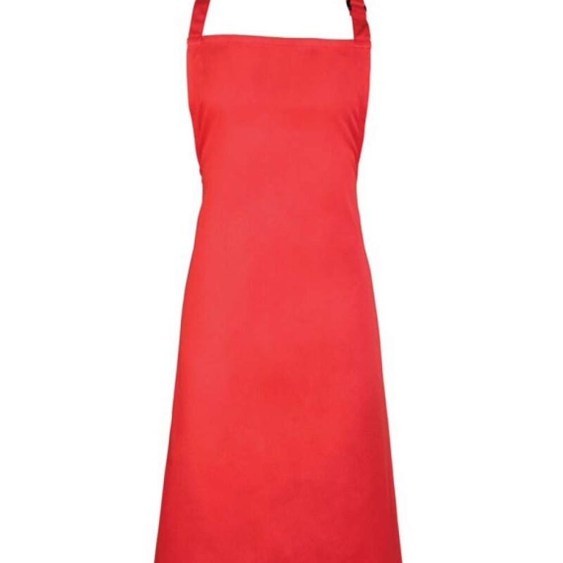 pr150-strawberry_red-a1 Premier 'COLOURS COLLECTION’ BIB APRON - Σάλσα