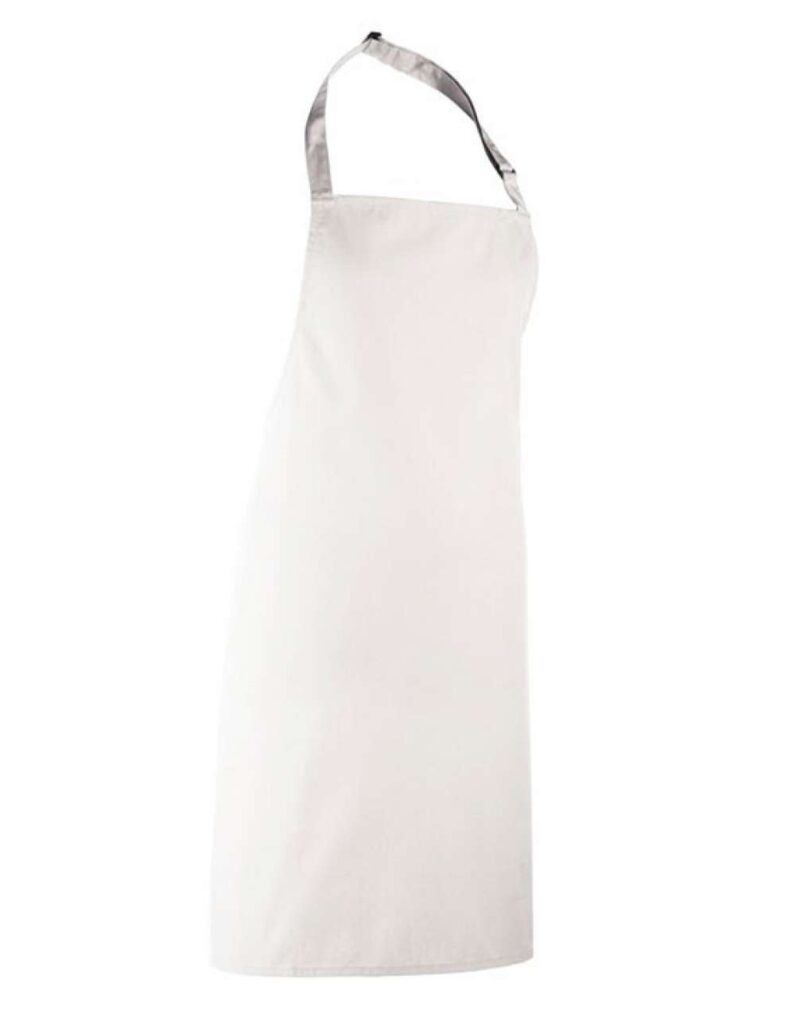 pr150-white-a1 Premier 'COLOURS COLLECTION’ BIB APRON - Λευκό