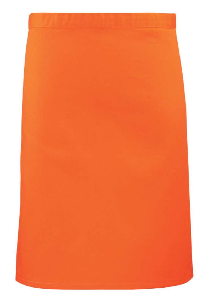 pr151-orange-a1 Premier 'COLOURS COLLECTION’ MID LENGTH APRON - πορτοκαλί