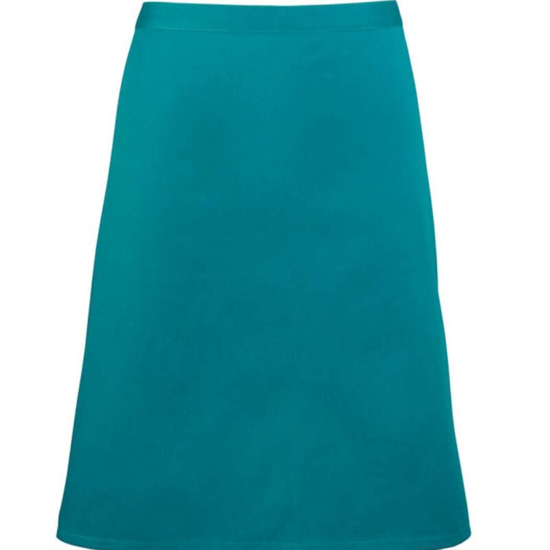 pr151-teal-a1 Premier 'COLOURS COLLECTION’ MID LENGTH APRON - Πετρόλ
