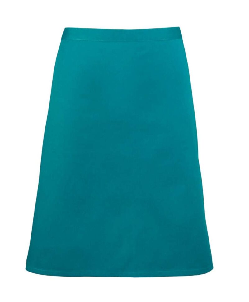 pr151-teal-a1 Premier 'COLOURS COLLECTION’ MID LENGTH APRON - Πετρόλ