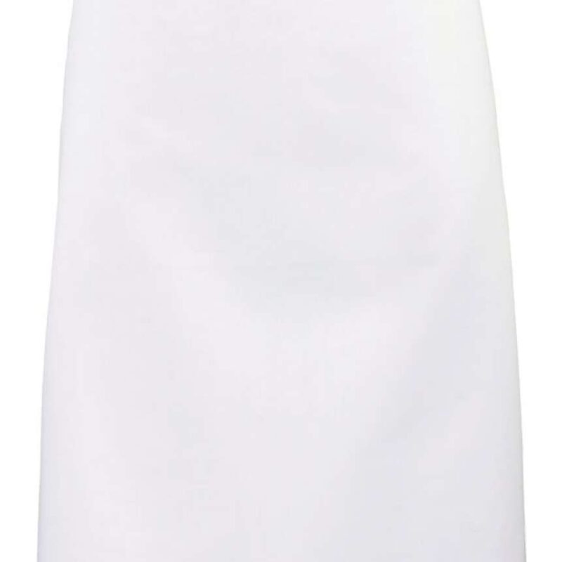 pr151-white-a1 Premier 'COLOURS COLLECTION’ MID LENGTH APRON - Λευκό