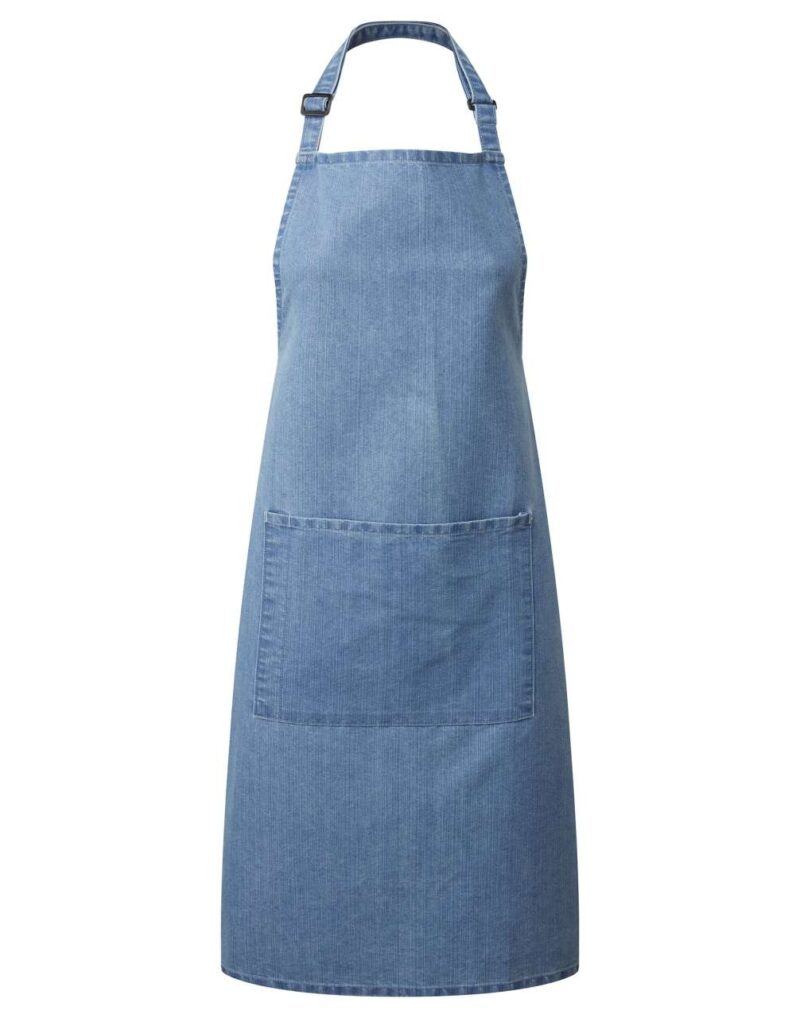 pr154-blue_denim-a1 Premier 'COLLECTION COLOURS' WITH APRON BIB POCKET - Ανοιχτό μπλε