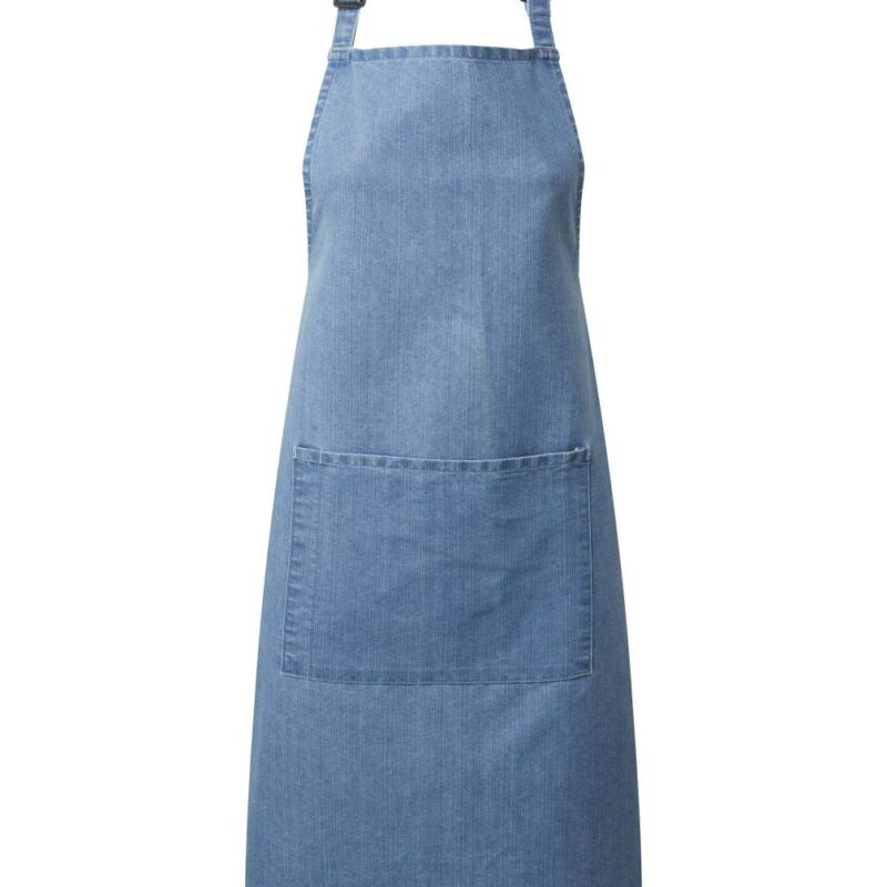 pr154-blue_denim-a1 Premier 'COLLECTION COLOURS' WITH APRON BIB POCKET - Ανοιχτό μπλε