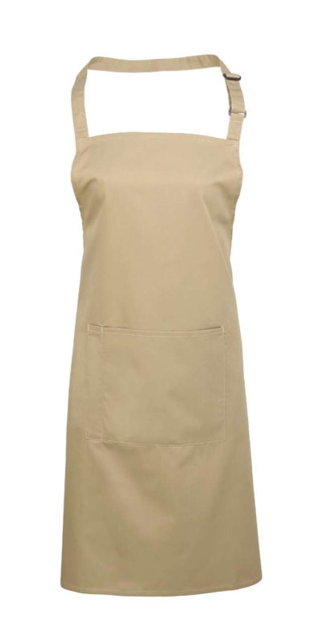 pr154-khaki-a1 Premier 'COLLECTION COLOURS' WITH APRON BIB POCKET - Χακί