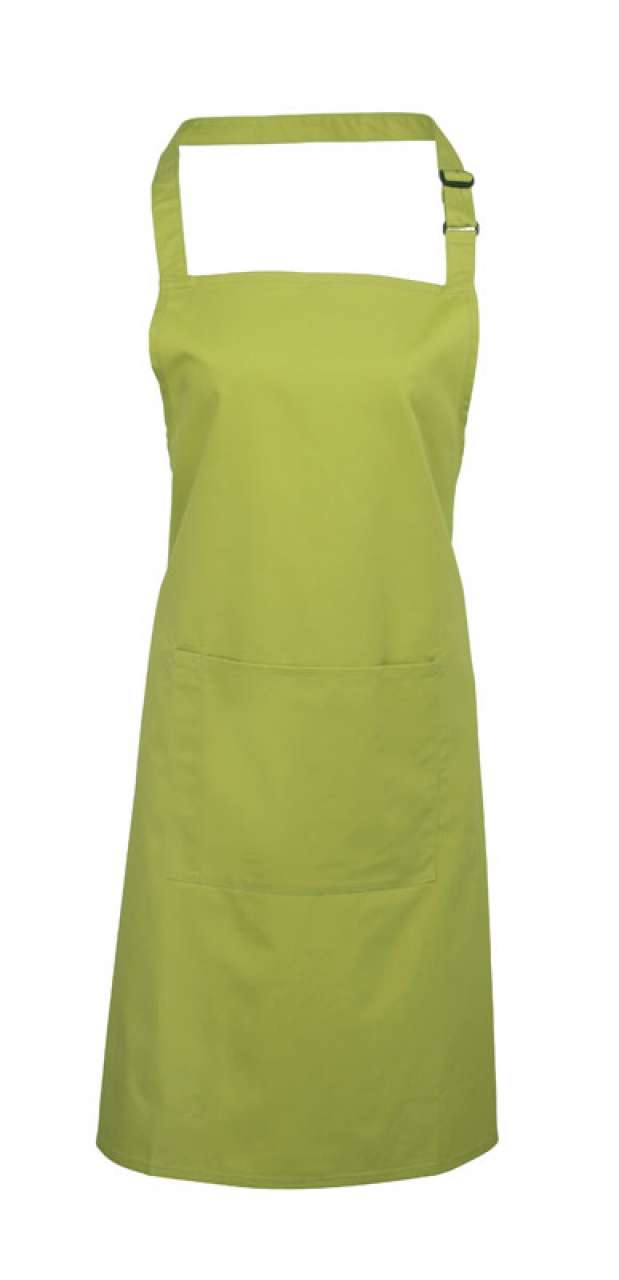 pr154-lime-a1 Premier 'COLLECTION COLOURS' WITH APRON BIB POCKET - Λαχανί