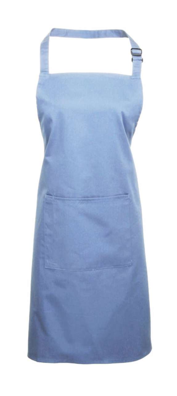 pr154-mid_blue-a1 Premier 'COLLECTION COLOURS' WITH APRON BIB POCKET - Μεσαίο Μπλε