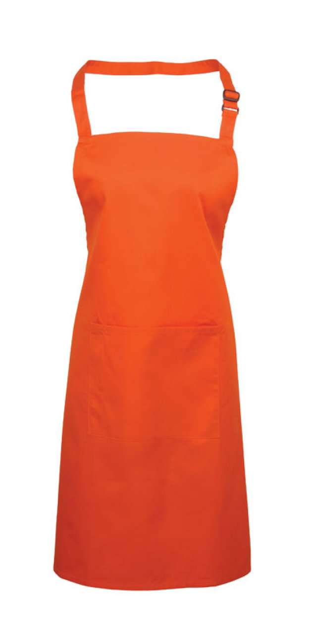 pr154-orange-a1 Premier 'COLLECTION COLOURS' WITH APRON BIB POCKET - πορτοκαλί