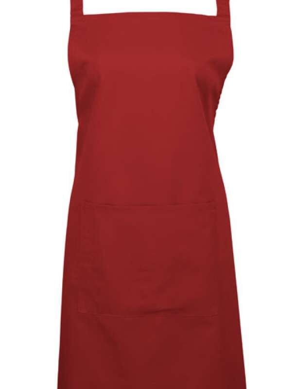 pr154-red-a1 Premier 'COLLECTION COLOURS' WITH APRON BIB POCKET - Κόκκινο