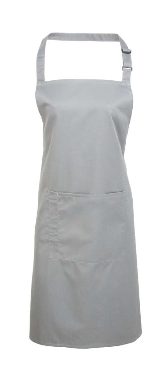 pr154-silver-a1 Premier 'COLLECTION COLOURS' WITH APRON BIB POCKET - ασημί