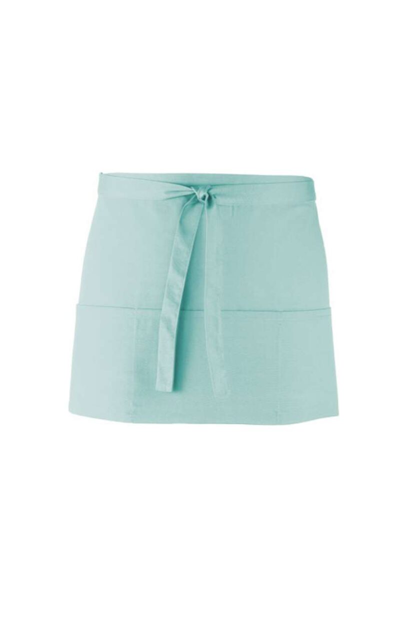 pr155-aqua-a1 Premier COLOURS COLLECTION’ THREE POCKET APRON - Θαλασσί