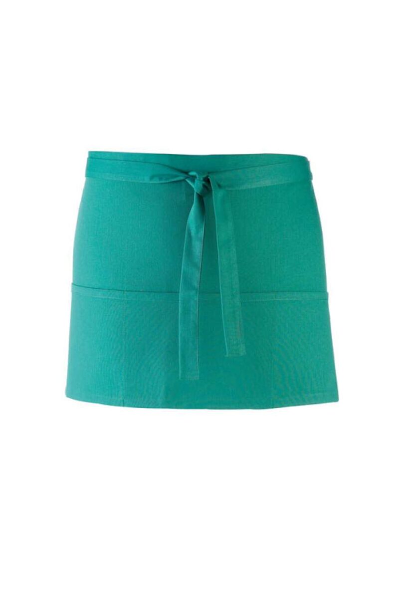 pr155-emerald-a1 Premier COLOURS COLLECTION’ THREE POCKET APRON - Σμαραγδί