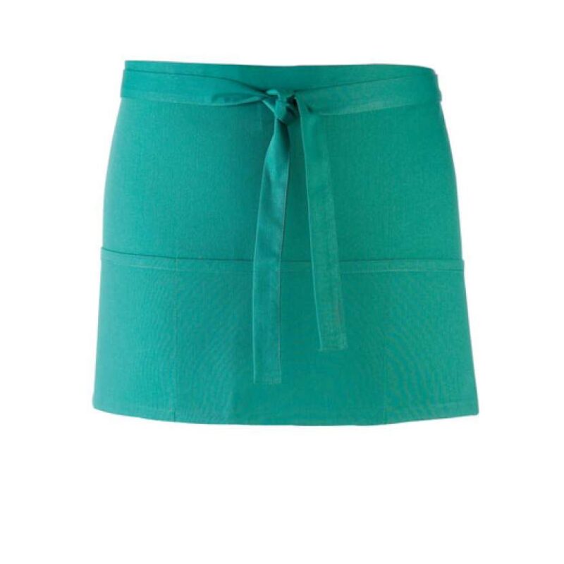 pr155-emerald-a1 Premier COLOURS COLLECTION’ THREE POCKET APRON - Σμαραγδί