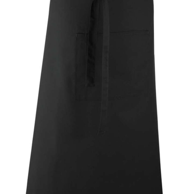 pr158-black-a1 Premier 'COLOURS COLLECTION’ BAR APRON WITH POCKET - Μαύρο