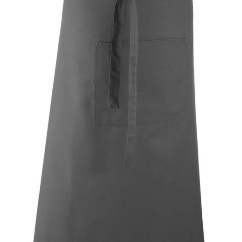 pr158-dark_grey-a1 Premier 'COLOURS COLLECTION’ BAR APRON WITH POCKET - Σκούρο Γκρι