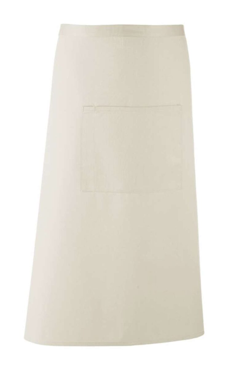 pr158-natural-a1 Premier 'COLOURS COLLECTION’ BAR APRON WITH POCKET - Φυσικό