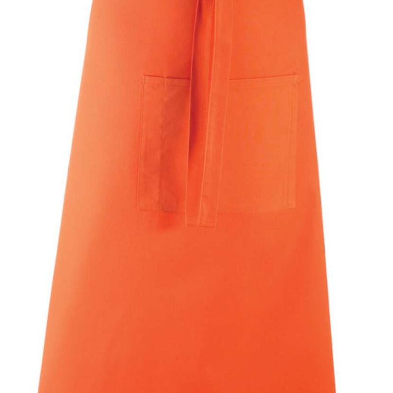 Premier 'COLOURS COLLECTION’ BAR APRON WITH POCKET - πορτοκαλί