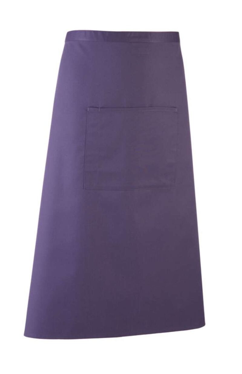 pr158-purple-a1 Premier 'COLOURS COLLECTION’ BAR APRON WITH POCKET - Μωβ