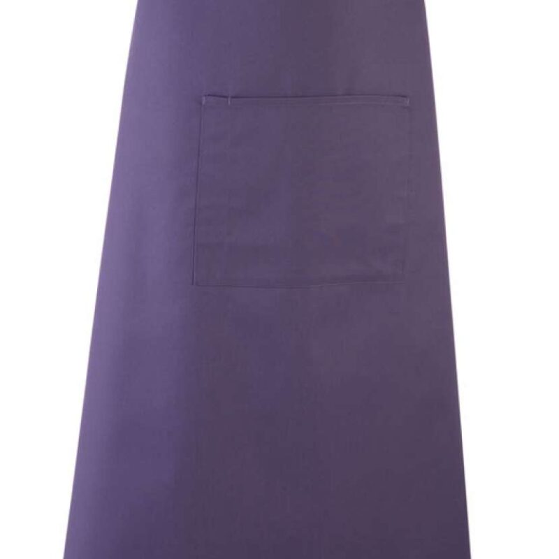 pr158-purple-a1 Premier 'COLOURS COLLECTION’ BAR APRON WITH POCKET - Μωβ
