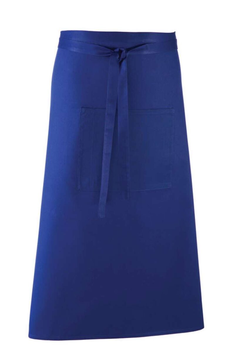 pr158-royal-a1 Premier 'COLOURS COLLECTION’ BAR APRON WITH POCKET - βασιλικό μπλε
