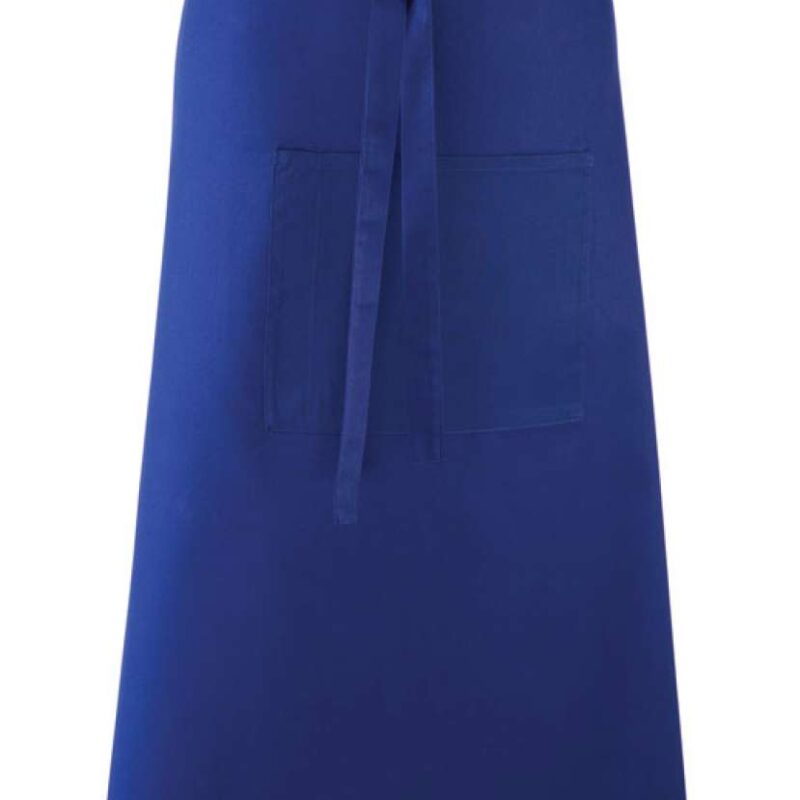 pr158-royal-a1 Premier 'COLOURS COLLECTION’ BAR APRON WITH POCKET - βασιλικό μπλε