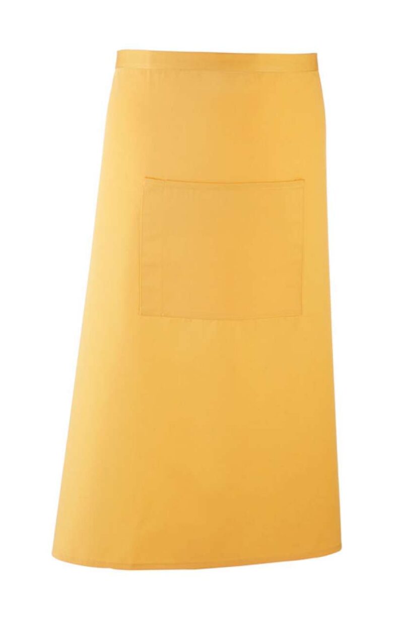 pr158-sunflower-a1 Premier 'COLOURS COLLECTION’ BAR APRON WITH POCKET - Ηλίανθος