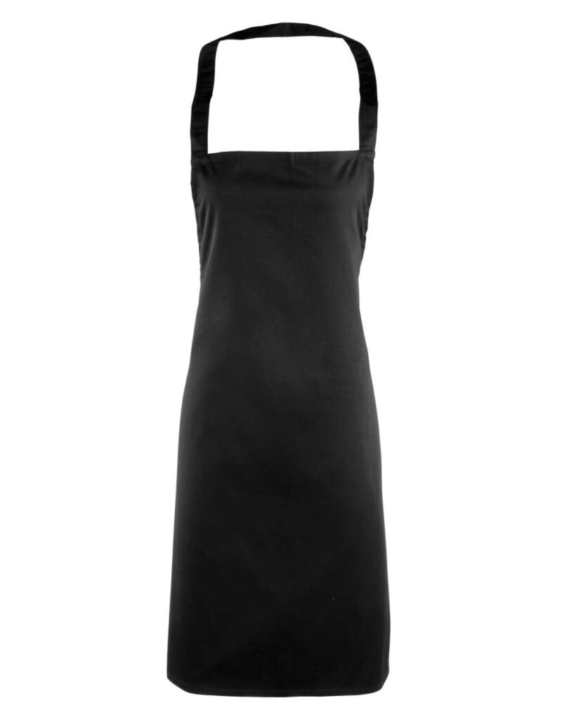 pr165-black-a2 Premier 'ESSENTIAL' BIB APRON - Μαύρο