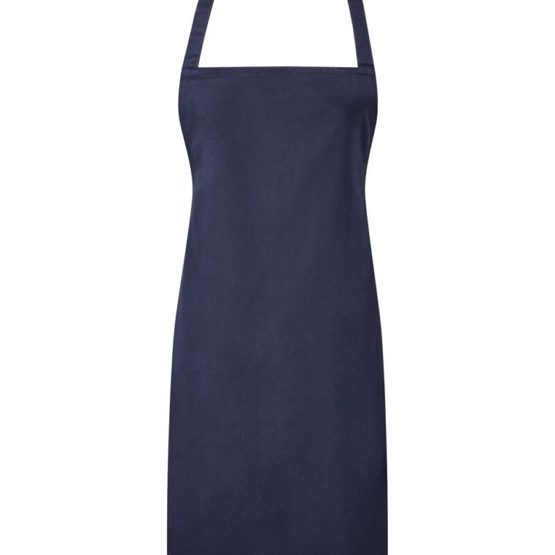 pr165-navy-a1 Premier 'ESSENTIAL' BIB APRON - 65% Πολυεστέρας/35% Βαμβάκι