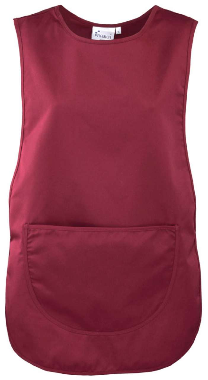 pr171-burgundy-a1 Premier WOMEN'S POCKET TABARD - μπορντό