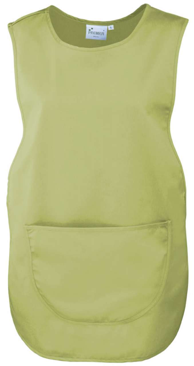 pr171-lime-a1 Premier WOMEN'S POCKET TABARD - Λαχανί