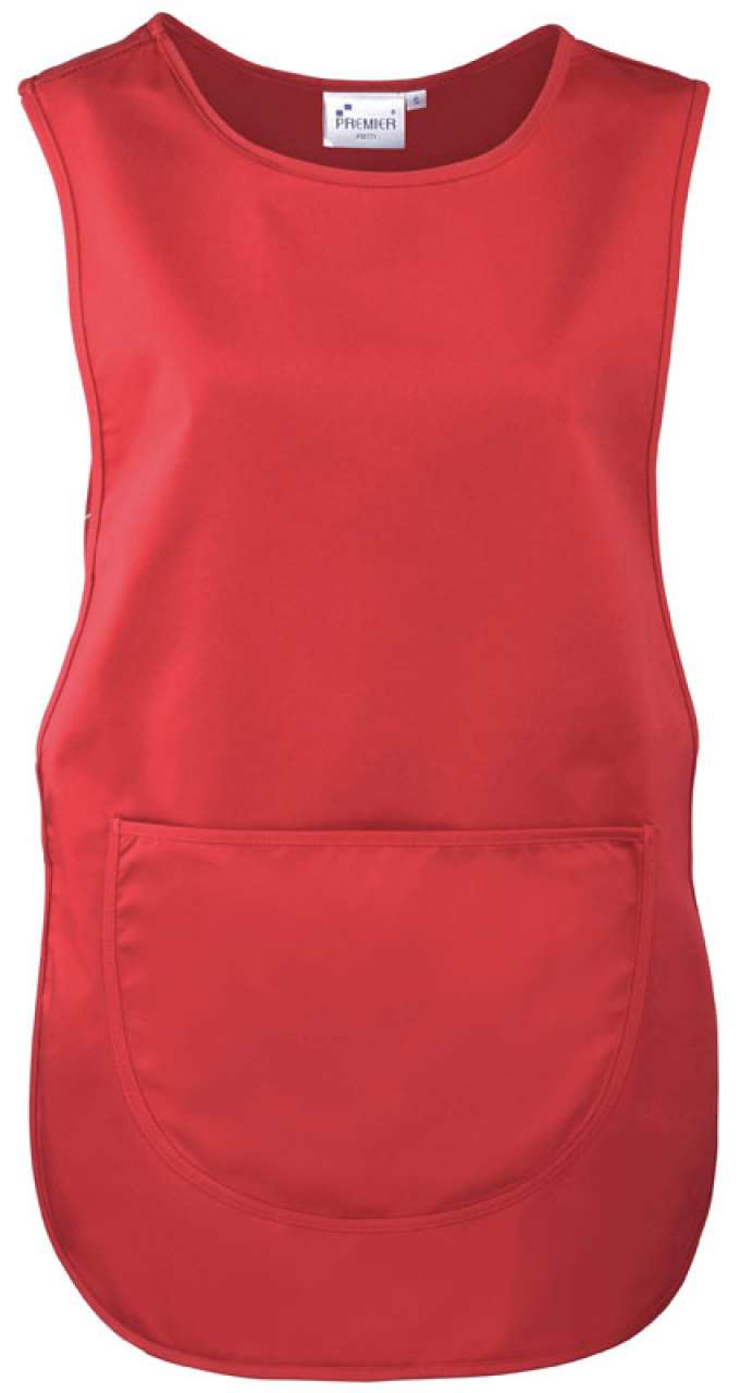 pr171-red-a1 Premier WOMEN'S POCKET TABARD - Κόκκινο