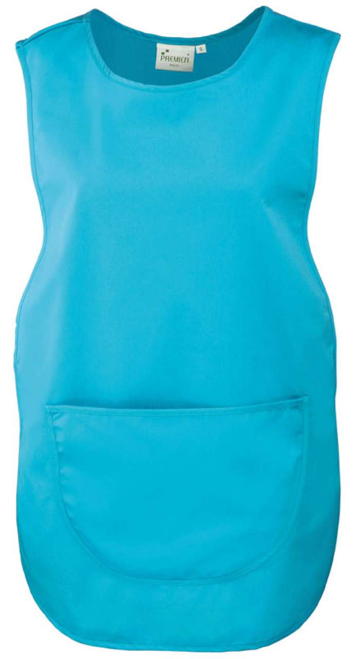 pr171-turquoise-a1 Premier WOMEN'S POCKET TABARD - Τυρκουάζ
