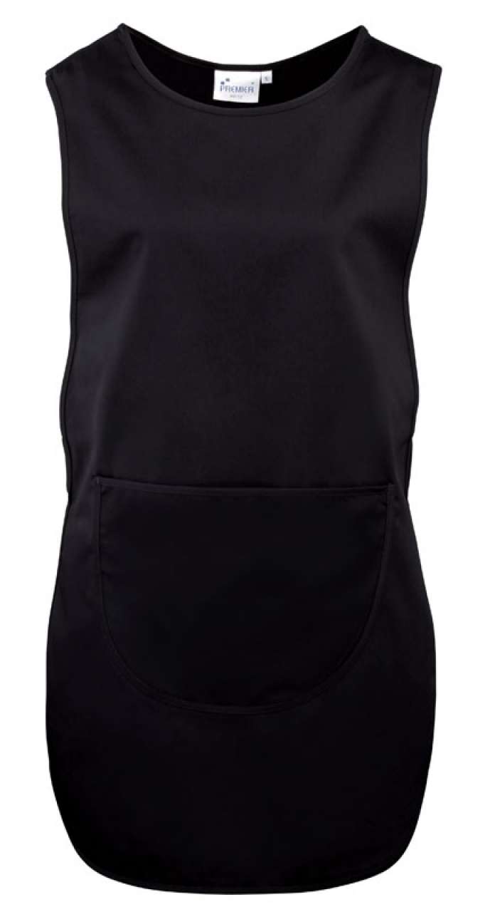 Premier SOL'S K-UP WOMEN'S LONG POCKET TABARD - Μαύρο