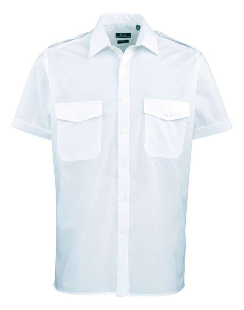 pr212-light_blue-a1 Premier Ανδρικό SHORT SLEEVE PILOT SHIRT - Ανοιχτό μπλε