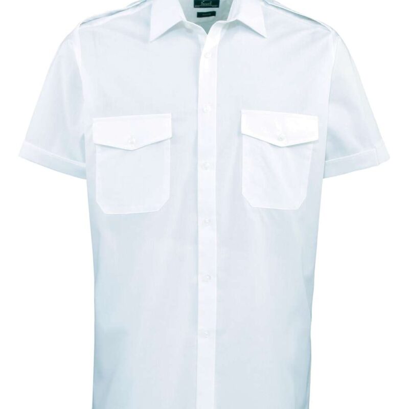 pr212-light_blue-a1 Premier Ανδρικό SHORT SLEEVE PILOT SHIRT - Ανοιχτό μπλε