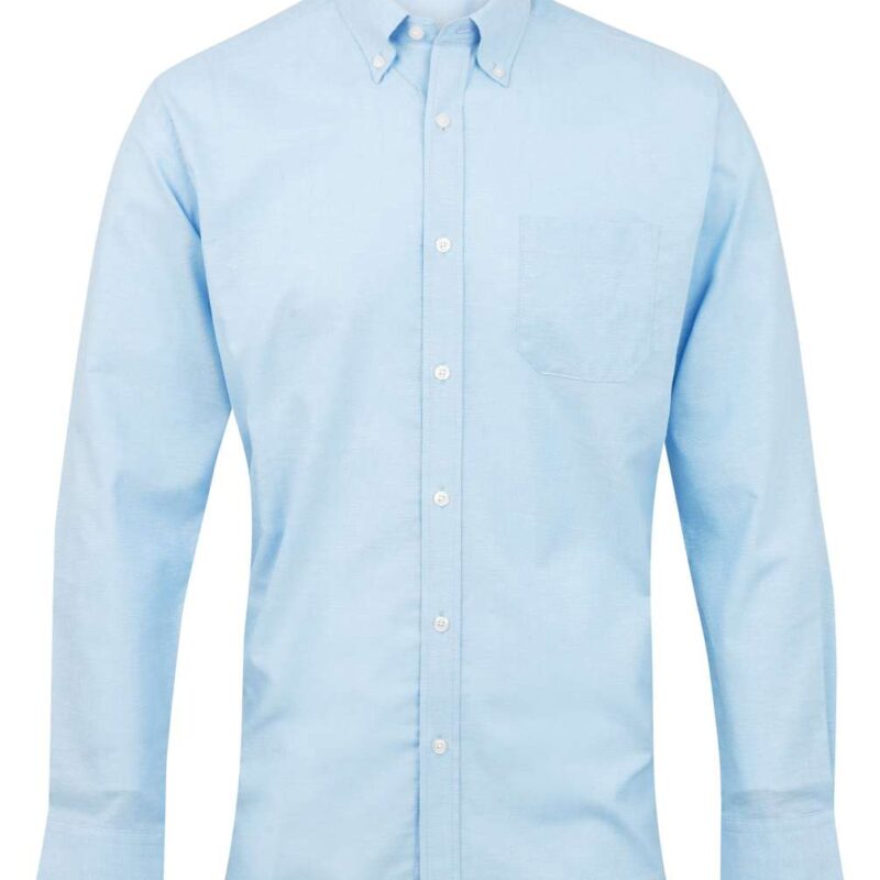 pr234-light_blue-a2 Premier MEN Ανδρικό Πουκάμισο OXFORD με Μακρύ Μανίκι SIGNATURE OXFORD SHIRT SLEEVE LONG - Ανοιχτό μπλε