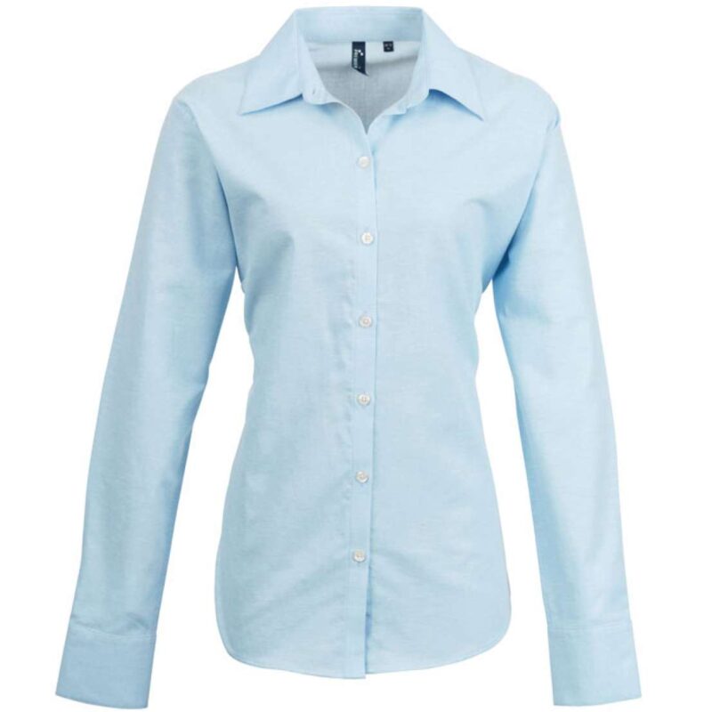 pr334-light_blue-a1 Premier The reconstructed phrase is: WOMEN'S LONG SLEEVE SIGNATURE OXFORD BLOUSE Following the instructions to keep the protected terms (WOMEN, LONG, SLEEVE, SIGNATURE, OXFORD, BLOUSE) exactly as they are, the translation into natural Greek for a product title would arrange these English terms in a Greek-like structure, without translating them. BLOUSE - Ανοιχτό μπλε