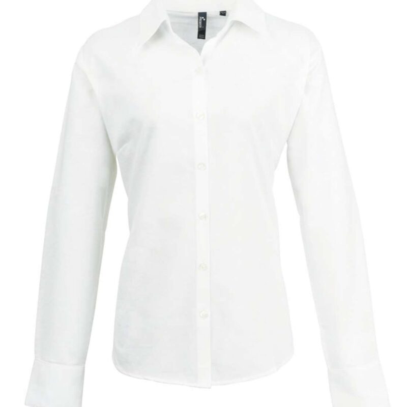 pr334-white-a1 Premier The reconstructed phrase is: WOMEN'S LONG SLEEVE SIGNATURE OXFORD BLOUSE Following the instructions to keep the protected terms (WOMEN, LONG, SLEEVE, SIGNATURE, OXFORD, BLOUSE) exactly as they are, the translation into natural Greek for a product title would arrange these English terms in a Greek-like structure, without translating them. BLOUSE - Λευκό