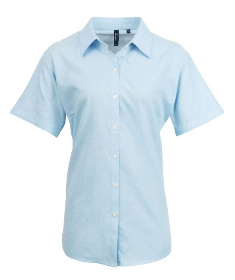 Premier SLEEVE SIGNATURE SHORT της WOMEN OXFORD BLOUSE - Ανοιχτό μπλε