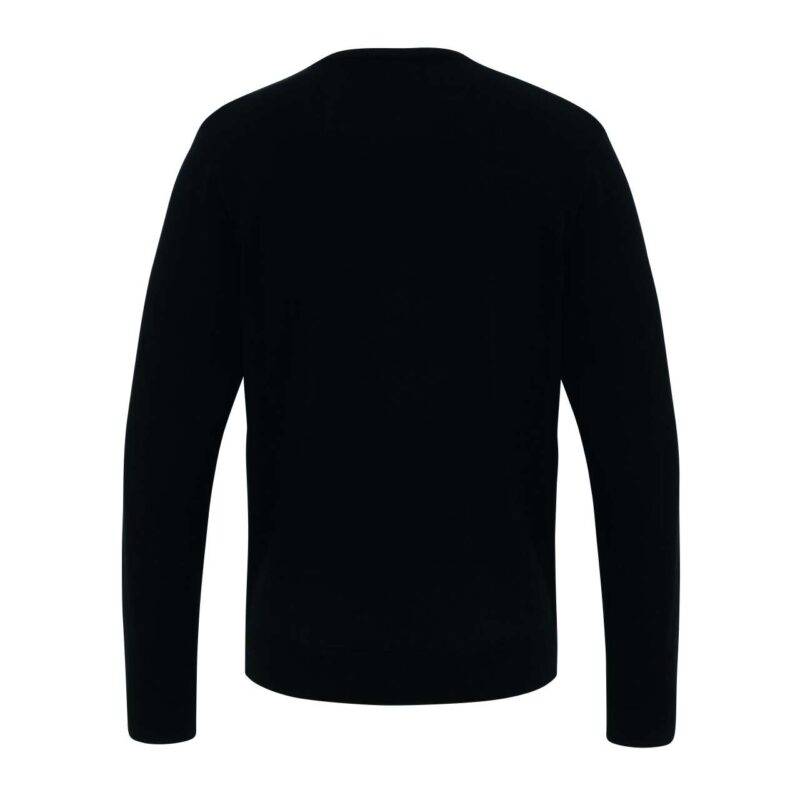 Premier 'ESSENTIAL' ACRYLIC MEN'S V-NECK SWEATER - Μαύρο