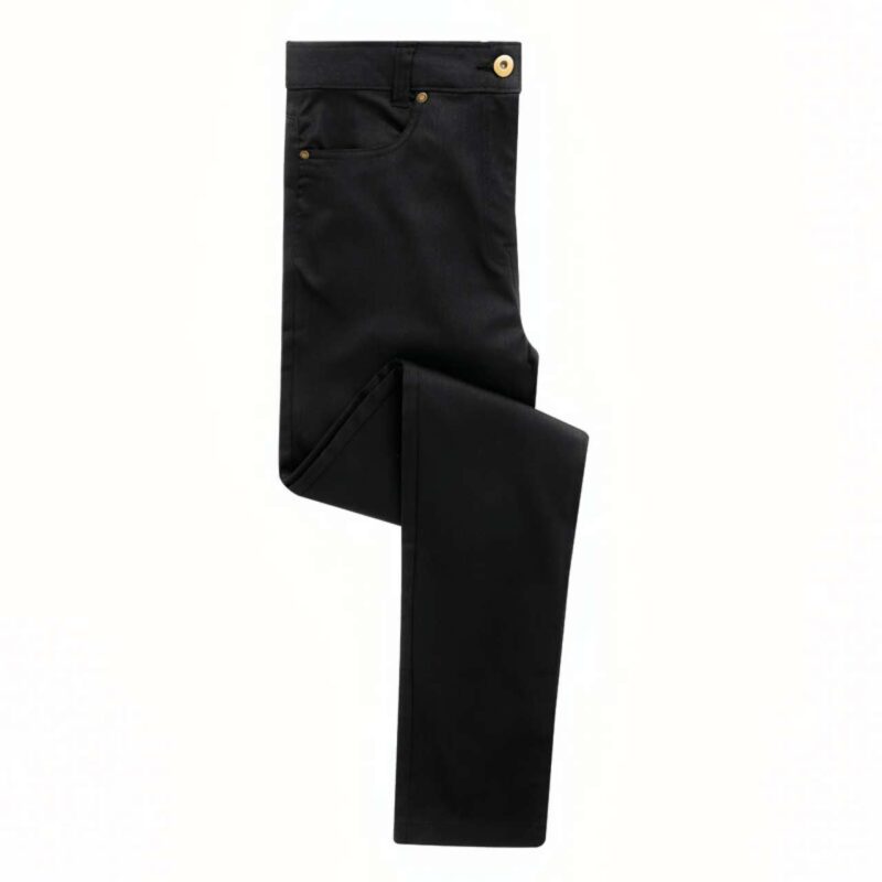 pr570-black-a1 Premier LADIES' PERFORMANCE CHINO JEANS - Μαύρο