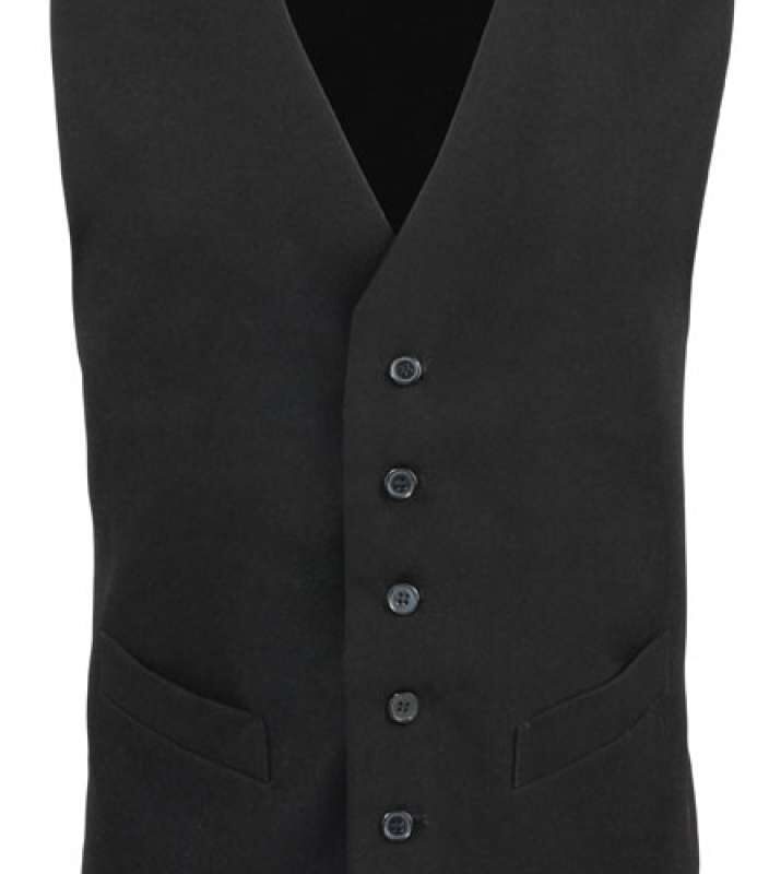 pr622-black-a1 Premier Ανδρικό WAISTCOAT POLYESTER LINED - Μαύρο