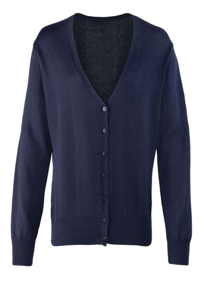 pr697-navy-a1 Premier BUTTON-THROUGH KNITTED CARDIGAN για WOMEN - Μπλε μαρίν