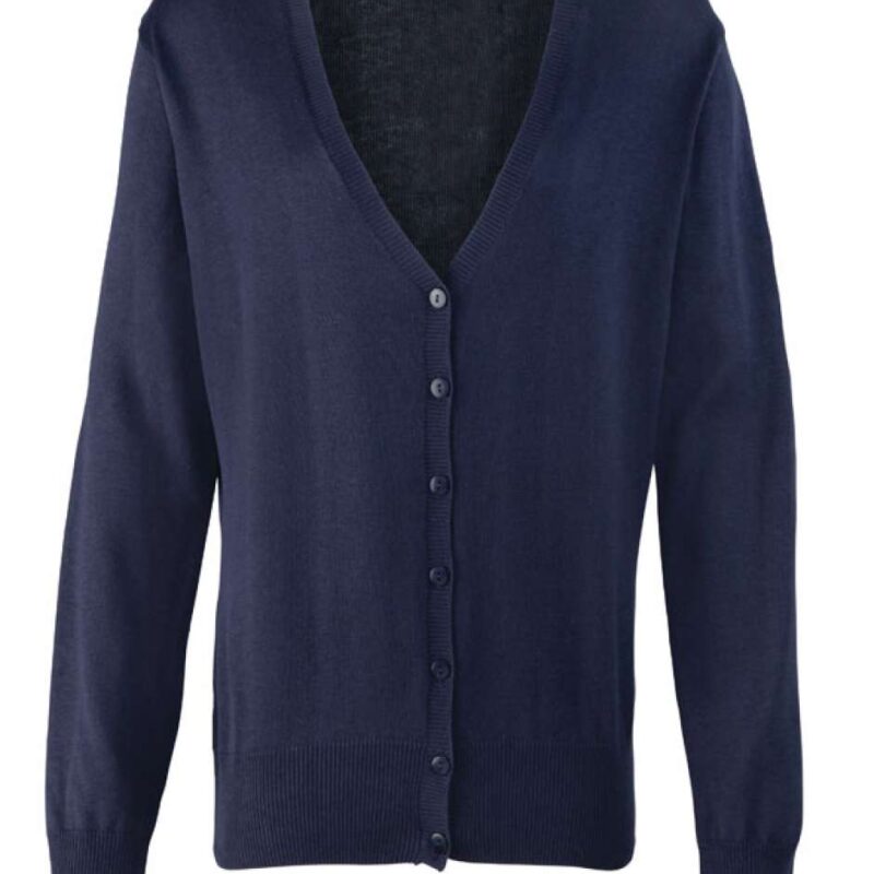 pr697-navy-a1 Premier BUTTON-THROUGH KNITTED CARDIGAN για WOMEN - Μπλε μαρίν