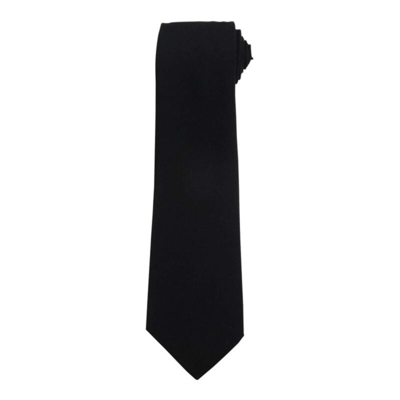 Premier PLAIN WORK TIE - Μαύρο