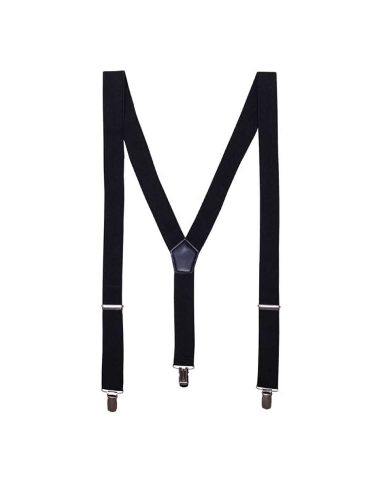 pr701-black-a1 Premier CLIP-ON TROUSER SUSPENDERS/BRACES SUSPENDERS - Μαύρο