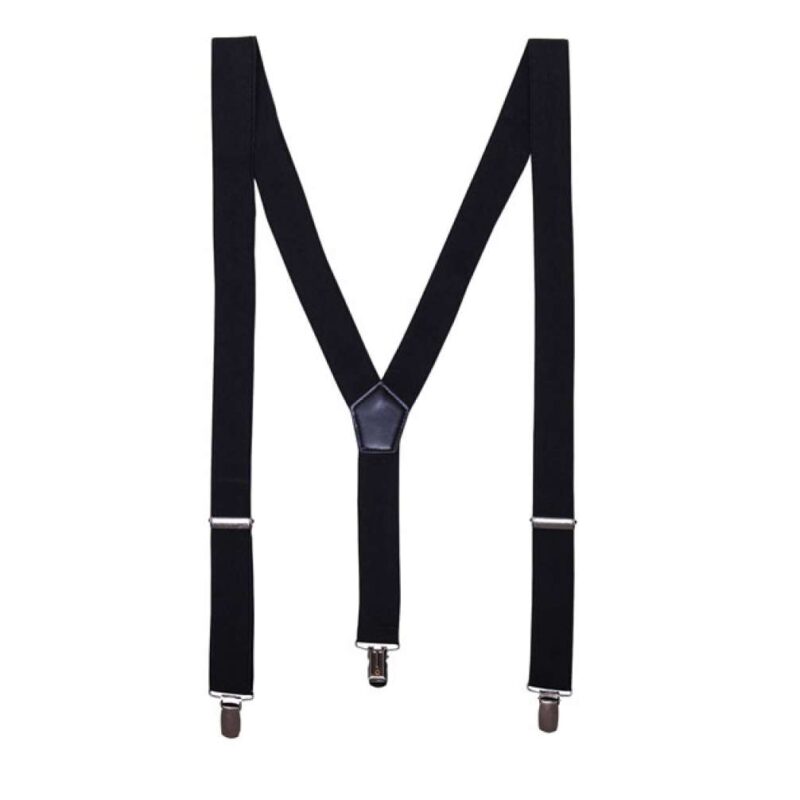 pr701-black-a1 Premier CLIP-ON TROUSER SUSPENDERS/BRACES SUSPENDERS - Μαύρο