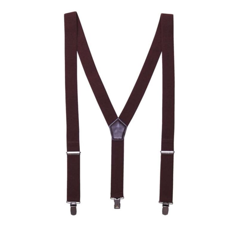 pr701-brown-a1 Premier CLIP-ON TROUSER SUSPENDERS/BRACES SUSPENDERS - καφέ