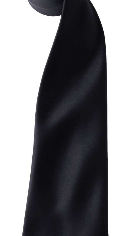 pr750-black-a2 Premier COLOURS COLLECTION SATIN TIE - Μαύρο
